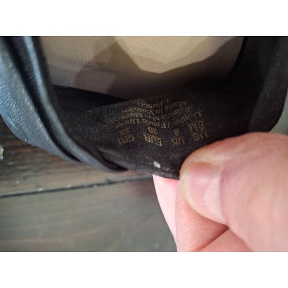 EUC Franco Sarto Frisco Black Leather Slide/Pre-owned, Sz. 8M - Picture 9 of 9